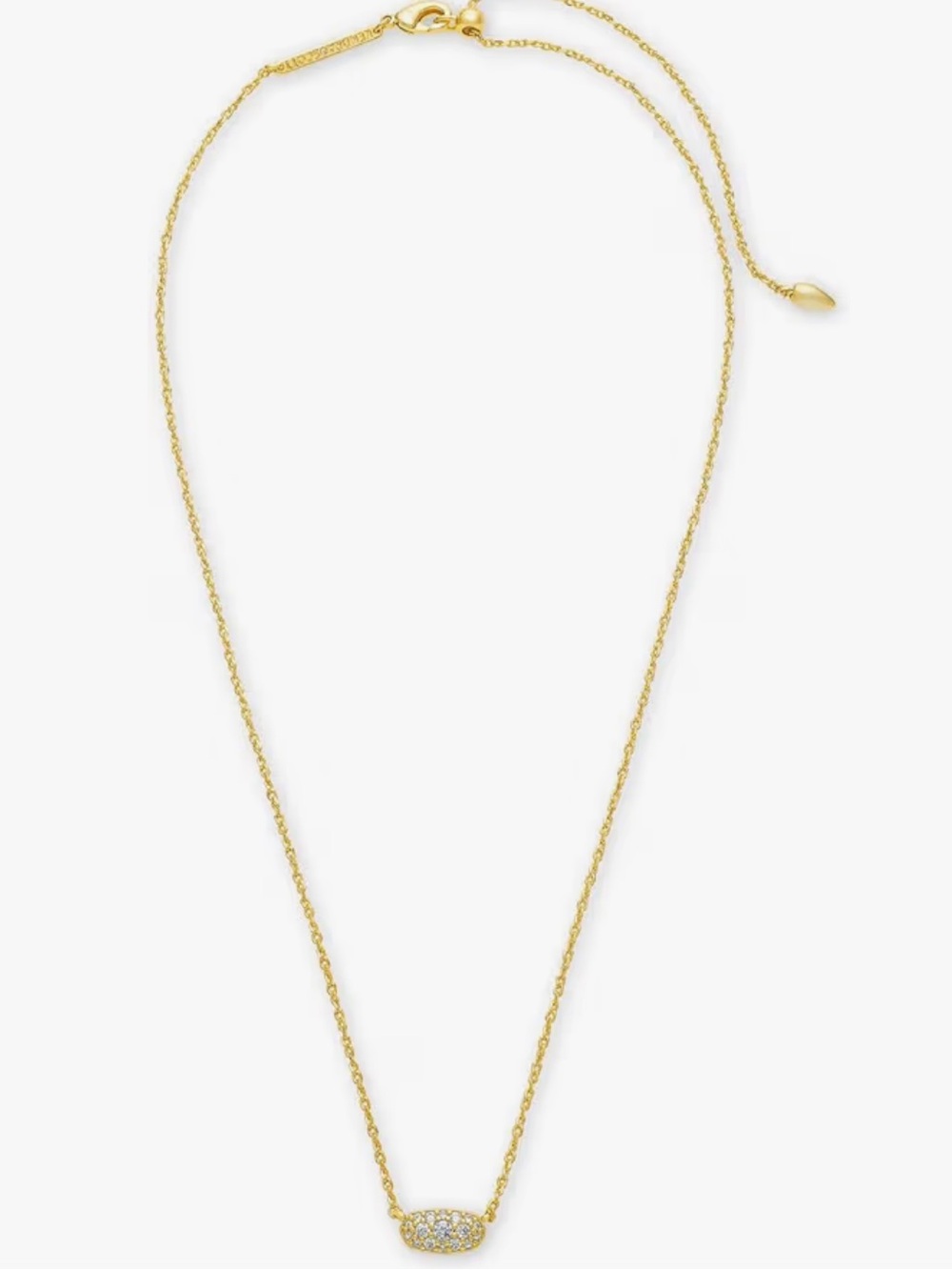 Kendra Scott Grayson Crystal GOLD necklace
